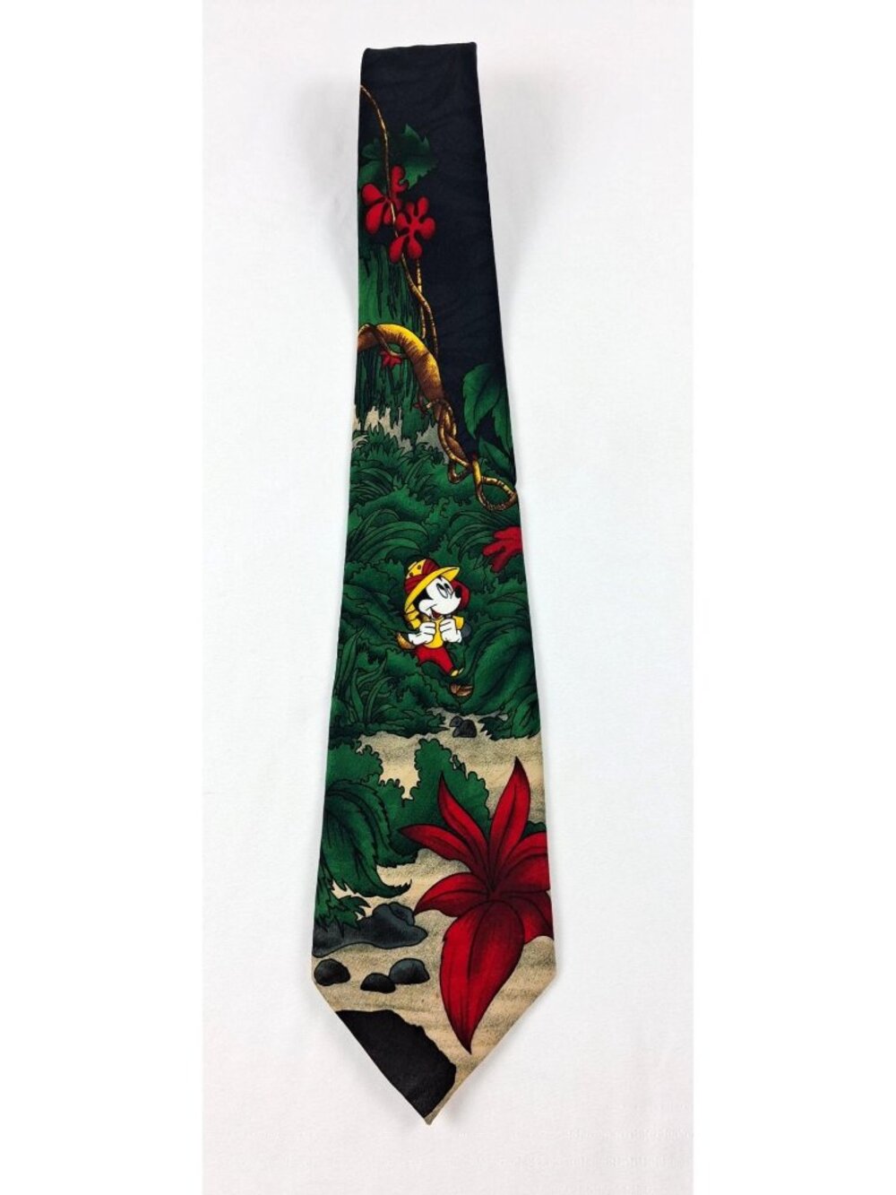 Safari Mickey Mouse Jungle Explorer 57" Tie By Balancine Inc Disney 100% Polyest
